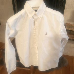 Ralph Lauren boys oxford size 8 white